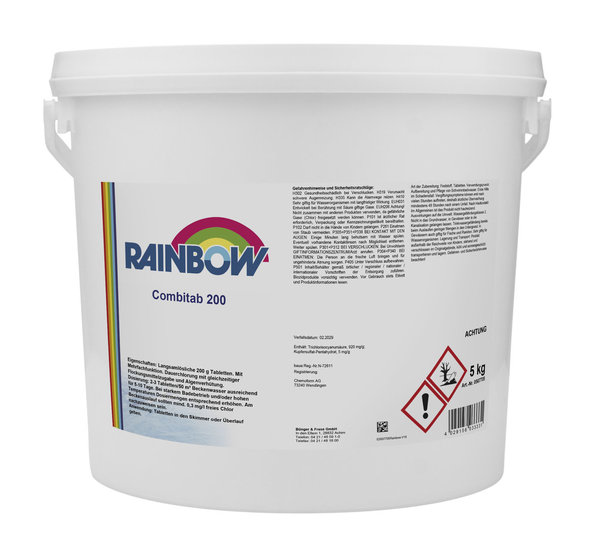 Rainbow Combi-Tab (200g-Tabletten)  (405745)                 5kg Eimer