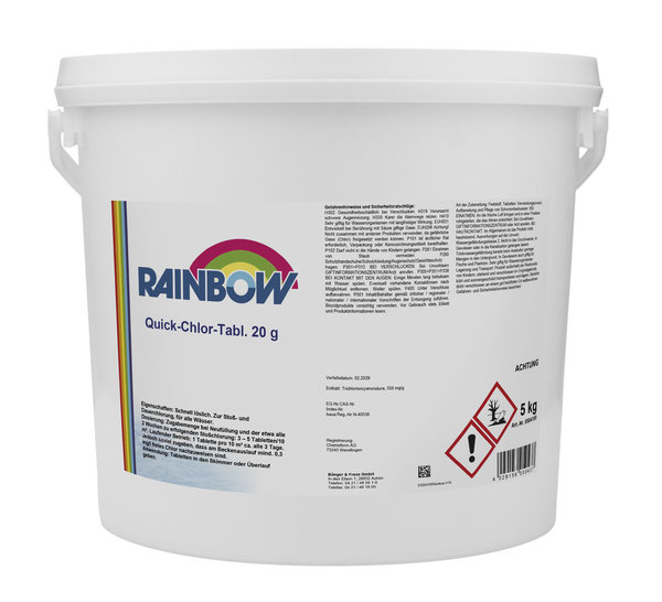 Rainbow Quick-Chlor-Tabletten 5kg Eimer (406508)
